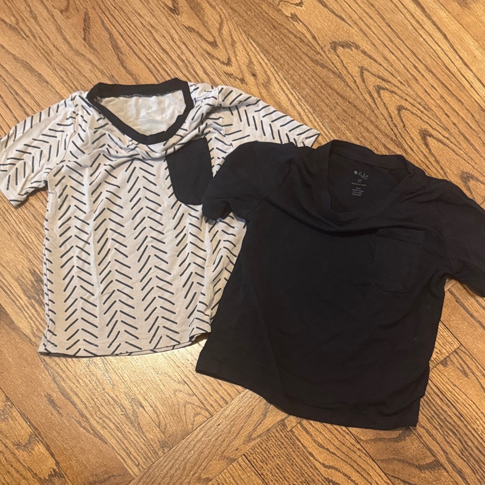 Kyte Baby Tan Herringbone and Black 3T' T-Shirts